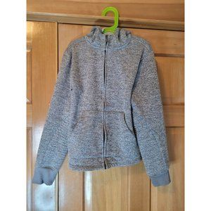 Hurley Childs Grey Zip up Hoodie With Logo On The Hood Size Medium. Great Condit